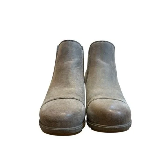 Sorel Womens Evie Tan Leather Chelsea Ankle Boots Slip On Size US 9.5 - EU 40.5 - Picture 10 of 11